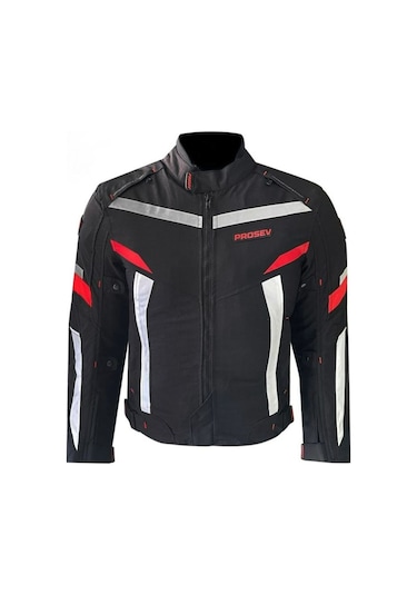 Motosiklet Montu 4 Mevsim Full Koruma Özel Oxford 600-d Kumaş Motor Mont Kırmızı