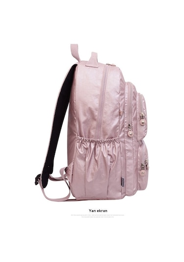 Kadın Seyahat Çantası Büyük Kapasiteli Öğrenci Omuz Çantası Büyük Dağcılık Çantası Gri