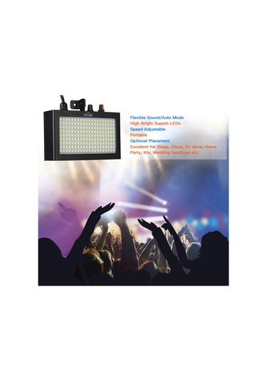 Padalink 180 Ledli Beyaz Işık Stroboskop Lambası - Otomatik Ve Ses Kontrollü, 90-240v, 35w, Demir Gövde Diğer