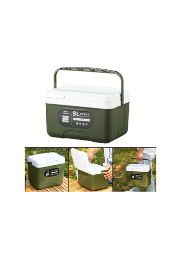 Suntek 9l Soğutucu Çanta Catering Therma Yiyecekleri Araba Haki