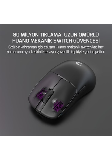 Gamepower Radus 12.000dpı Triple Mode Kablolu/bluetooth/2.4g Gaming Mouse -
