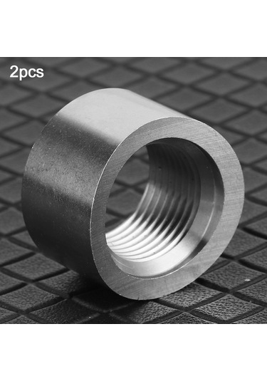 Wezone 2 Adet M18x1.5 İç Dişli Oksijen Sensörü Somunu, Paslanmaz Çelik Ss304, Motor Lambası Tamiri, Evrensel Araçlar İçin