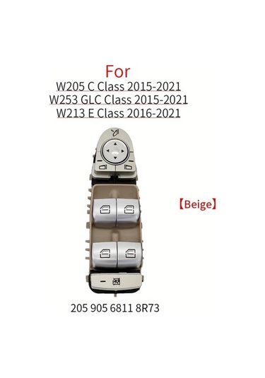 Motion003 Mercedes C E Glc Serisi 2015 2021 İcin Bej Elektrikli Pencere Anahtar Kolu W205 W253 W213 C200 E260 E300 Uyumlu 2059056811
