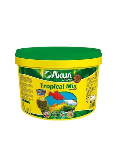 Art Akua Tropical Mix Balık Yemi Kovadan Bölme 100 Gram