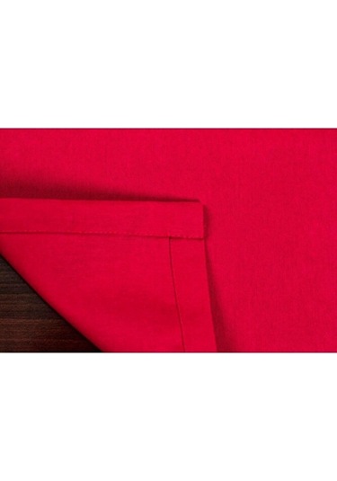 Kırmızı Amerikan Servis Supla Ve Runner Seti 12 Kişilik Set Kırmı Kırmızı