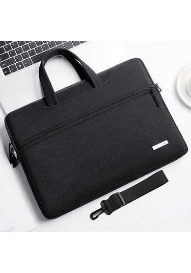 Çanta Laptop Çantası Omuz Askılı İç Çanta, Boyut: 16.1 İnç Siyah Siya