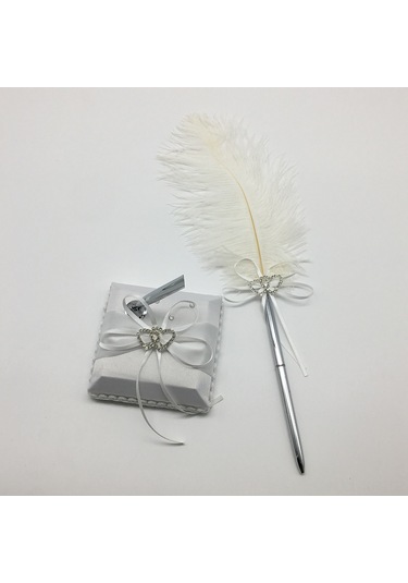 Xiyyadms Düğün Misafir Defteri İmza Seti - Kalem + Kalem Tutucu, Nikah Ve Özel Günler İçin Aksesuar