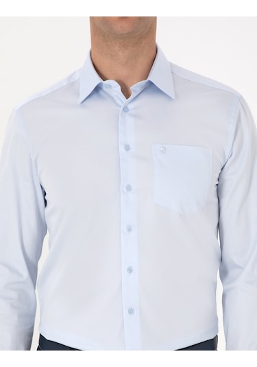 Pierre Cardin Erkek Açık Mavi Gömlek Basic 50313177-vr003 Açık Mavi