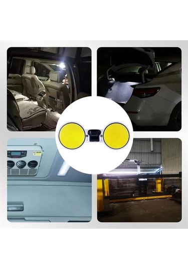 Powermaster Pm-26415 Cob Led Araç Tavan - Bagaj Aydınlatma Dc10-48 Volt 2li Paket Çok Renkli