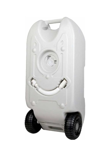 Porvaletti Portatif Tekerlekli Su Tankı 40 L Beyaz
