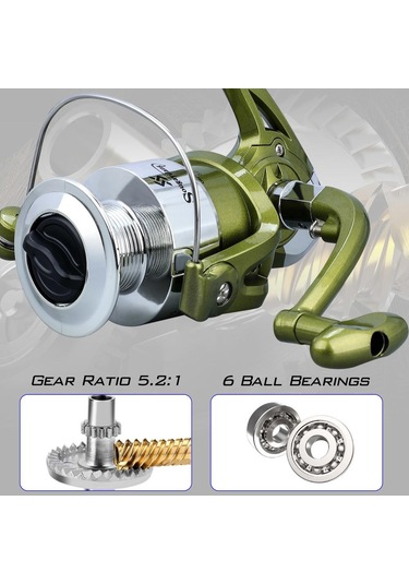 İplik Balıkçılık Reel 5 + 1 Rulman Topları 1000-4000 Serisi Metal İplik Makarası Tekne Kaya Balıkçılık Tekerlek 1000 Serisi