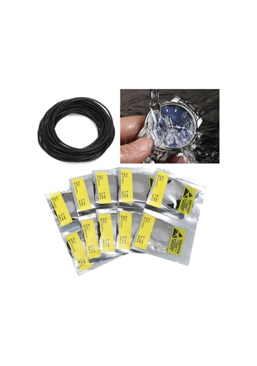 Folinda Saat Su Geçirmezlik Gasketi Seti - Kauçuk O-ring 500 Adet - Saat Tamiri İçin Dayanıklı Arka Kapak Mermerleri 0.7 Mm Kalınlık