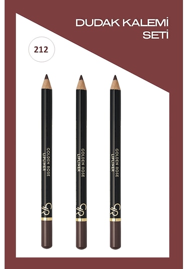 Golden Rose Lipliner Dudak Kalemi Seti 212 3'lü