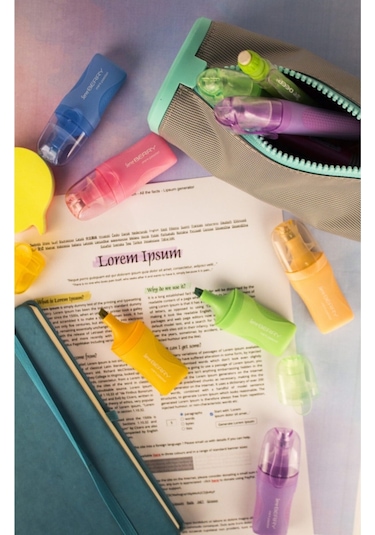 Serve Berry Mini Fosforlu Kalem Pastel Mavi Sv-Brmfk Mavi