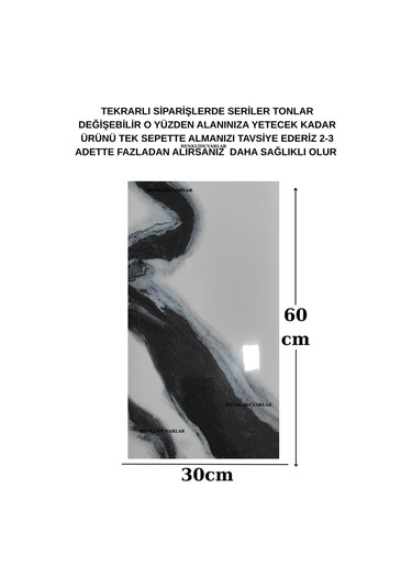 Kendinden Yapışkanlı 1 Adet 30x60cm Doğal Mermer Desenli Esnek Banyo Wc Duvar Paneli Kağıdı Bs8079-a