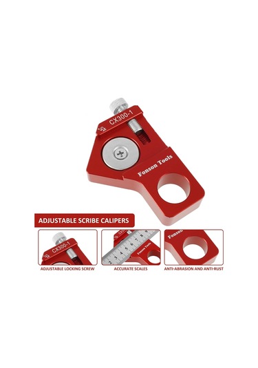 Fonson Ağaç İşleme İşaretleme Kare Cetvel Ölçme Aleti Ana Gövde