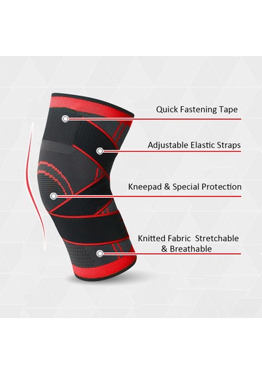 Moveevo Unisex Spor Diz Koruyucu, Kompresyonlu, Havalandırmalı, Koşu Bisiklet Basketbol İçin, 2 Adet, Kırmızı, Beden S Hj014 Kırmızı Moveevo Unisex Spor Diz Koruyucu, Kompresyonlu, Havalandırmalı, Koşu Bisiklet Basketbol İçin, 2 Adet, Kırmızı, Beden S Hj014 Kırmızı