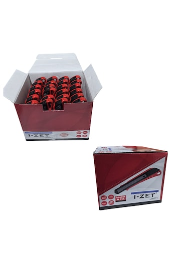 I-zet 18 Mm Profesyonel Maket Bıçağı 24 Adet