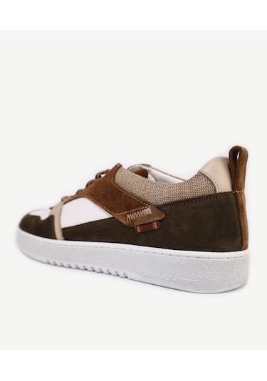 Yargıcı Parçalı Deri Sneaker 24yeay4475x 007 Haki