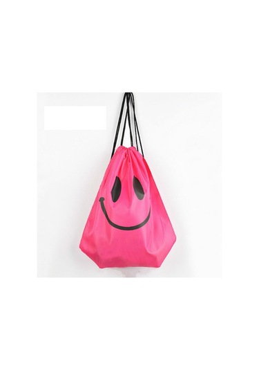 Sones Bağcıklı Cepli Giyim Çantası Su Geçirmez Plaj Saklama Çantası Gül Kırmızısı Diğer