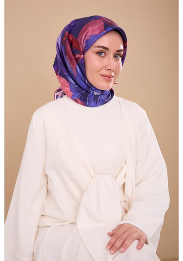 Silk Home Twill İpek Eşarp 11480-86 Morcivert, Saks, Pembe, Bordo, Mor