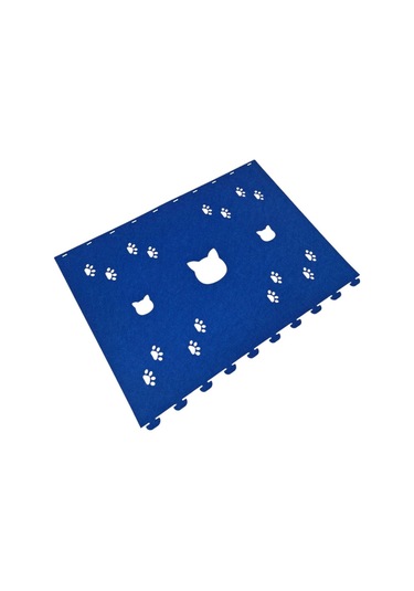 Kedi Oyuncağı Tüneli 1. Kalite 3mm Keçeden Geçmeli Kedi Ve Pati Figürlü 9 Renk A9