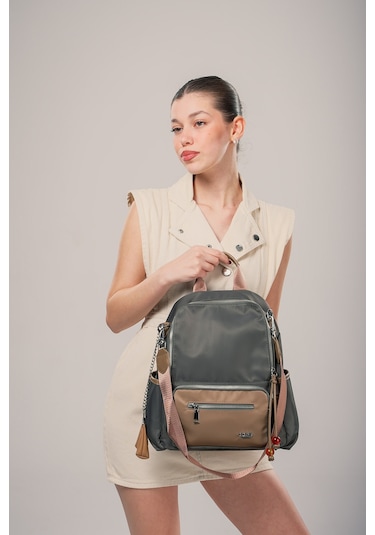 Ççs Kadın Sırt Çantası Ccs18026 Gri Gri