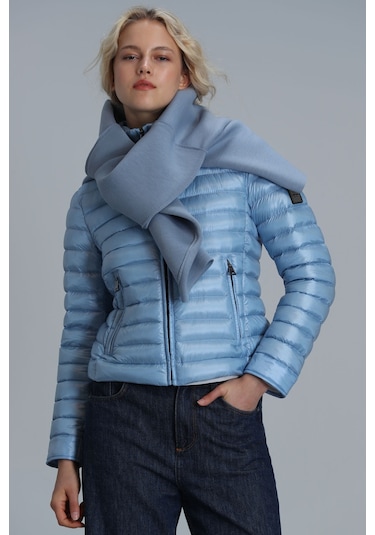 Lufian Mary Kaztüyü Kadin Mont Mavi Mavi 122120022100300 Mavi