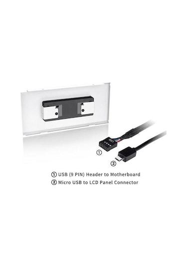 Thermaltake AC-064-OO6NAN-A1 Ceres 500 Kasa Uyumlu 3.9" LCD Panel Kiti Beyaz