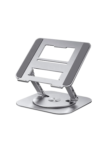 Polham 360 Derece Dönebilen Yükseklik, Açı Ayarlı Notebook, Tablet Standı, Kaydırmaz, Katlanabilir Stand