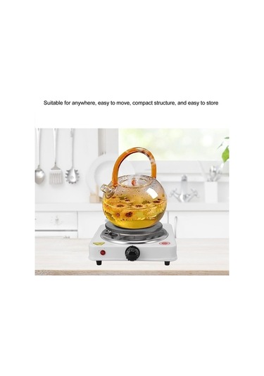 Gq Elektrikli Soba, 1000 W Taşınabilir Tek Brülör Tezgah Sıcak Altın - Gümüş