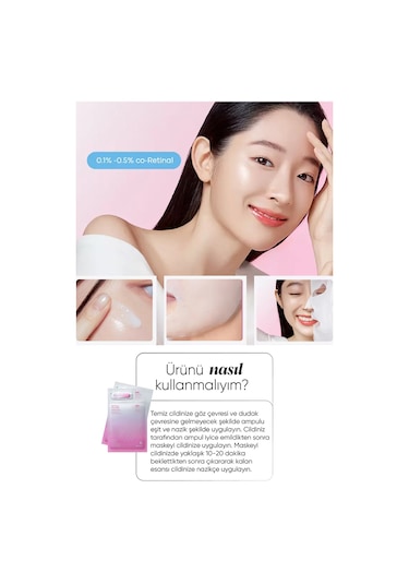 2 Adımlı Retinal Kolajen Serum Maske Seti Retinal Collagen Shot 2step Mask Sheet