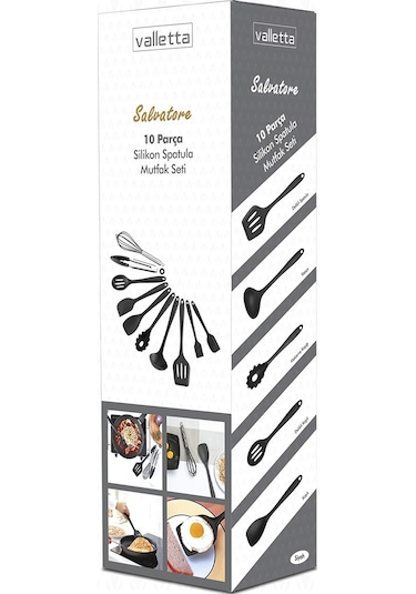 Valletta Salvatore Isıya Dayanıklı Yapışmaz Silikon Spatula Set