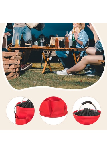 Suntek Ev, Bahçe, Seyahat Ve Diğer Amaçlar İçin Kulplu Kırmızı