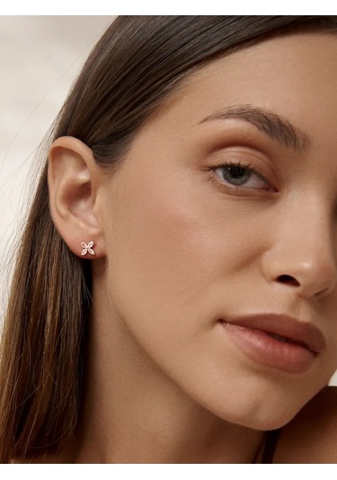 Zoloto Russkih 925 Ayar Gümüş Kaplamalı Helix Labre Yapboz Küpe 153618051 Altın