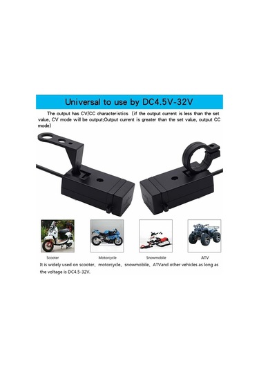 2 Usb Portlu Şarj Soketi Adaptörü Hızlı Şarj 3.0 12-24v Usb Cep Telefonu Güç Şarj Cihazı Anahtarl Diğer