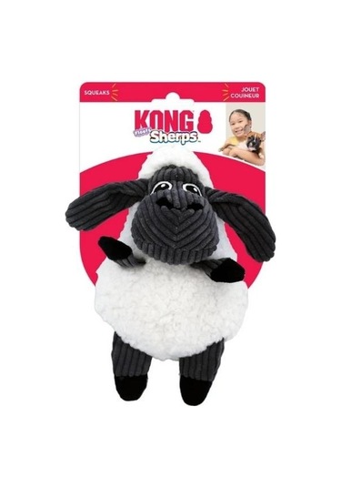 Kong Sherps Sevimli Kuzu Şeklinde Peluş Köpek Oyuncağı M