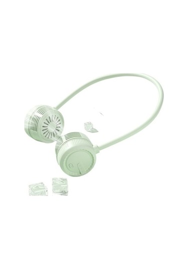 Taşınabilir Katlanır Açık Masaüstü Büyük Rüzgar Asılı Boyun Küçük Fan - ' Beyaz