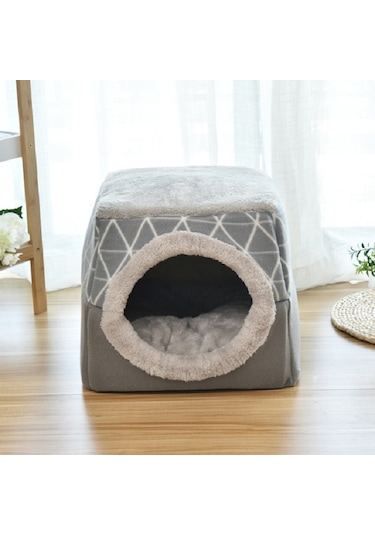 Sunskyy Sunskyy Kedi Yuvası Kapsül Dört Mevsim Evrensel Kapalı Kedi Yatağı, Boyut: Xl Gri Diğer