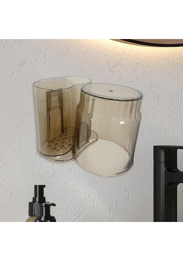Suntek Diş Fırçası Ve Macunu Tutucu Bardak Modern Kahverengi Diğer
