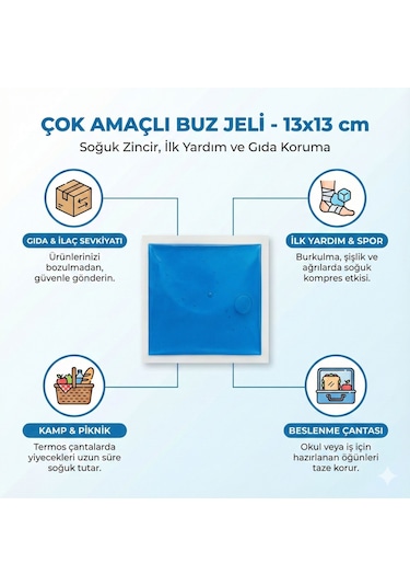 Sıcak Soğuk Jel Kompres Torbası Yeniden Kullanılabilir Buz Torbası Yeşil 5 Adet