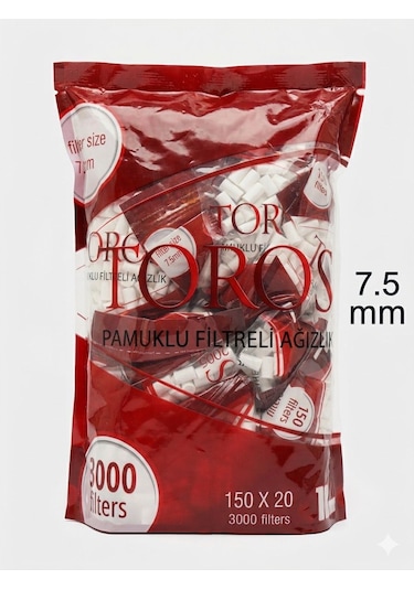 Toros Pamuklu Ağızlık Filtre 8mm 20x150 3000
