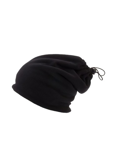 Erkek Kışlık Polar Eldiven - İpli Bere Olabilen Boyunluk 3'lü Set