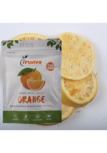 Dondurularak Kurutulmuş Portakal 20 Gr, %100 Vegan, Glutensiz