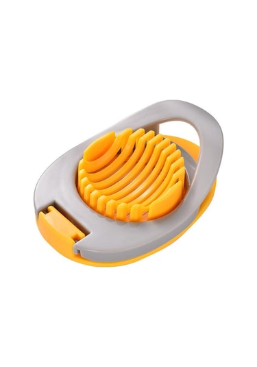 Sarı Çok Fonksiyonlu Yumurta Dilimleme Bölüm Kesici Bölücü Plastik Yumurta Ayırıcı Kesim Yumurta Cihazı Yaratıcı Yumurta Kesici Aletler Mutfak Gadget Sarı