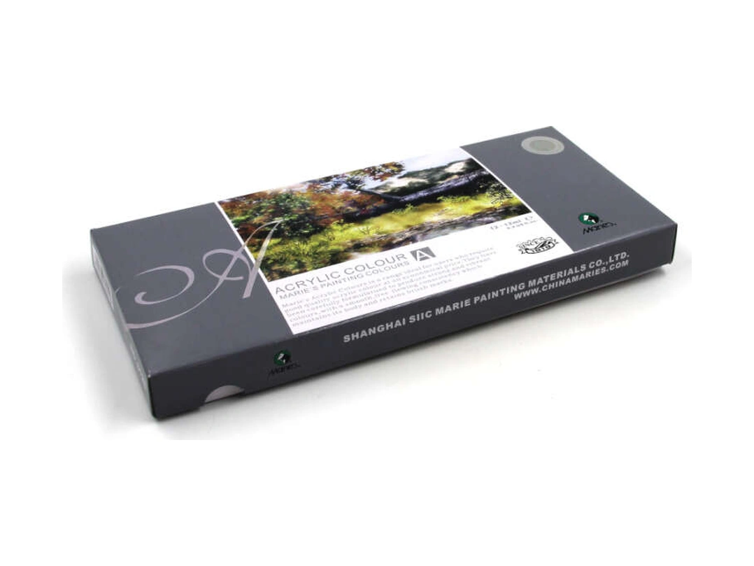 Maries Akrilik Boya Seti 12 Ml 12li 812b Standart