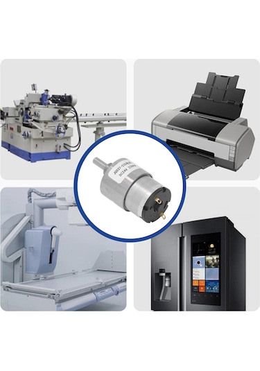 Jeemson Alüminyum Kasa Bakır Bobinli Worm Gear Motor, Dc 24v 22rpm, Otomatik Kilitleme, Düşük Gürültü, Yüksek Tork, Ev Ve Ofis Otomasyonu İçin