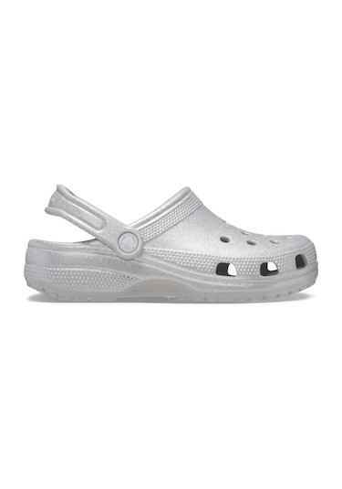 Crocs Classic Glitter Clog Bayan Terlik - Gümüş