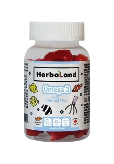 Herbaland Kids Omega 3 With Dha And Epa 60 Adet