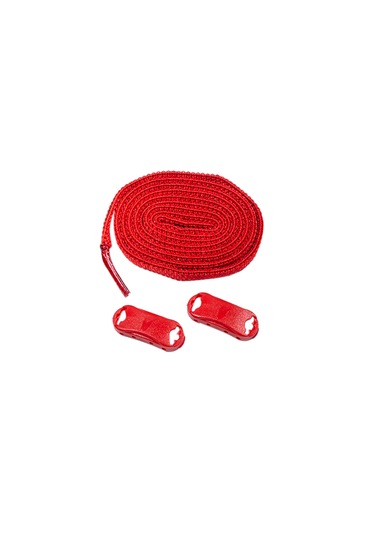 Elastik Kırmızı Akıllı Bağcık Tak Bırak Ayakkabı Bağcığı 100cm Kırmızı